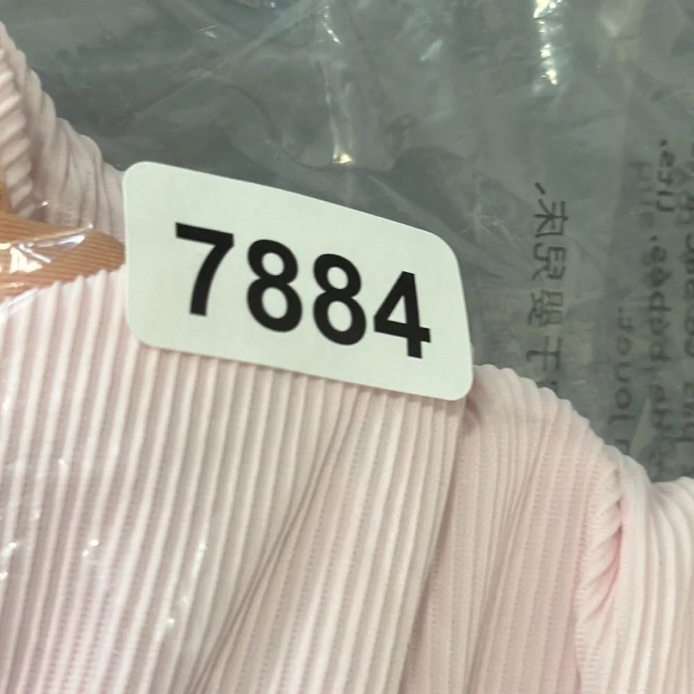 J. Crew‎ Ribbed High Rise Cheeky Bikini Bottom Women's M Pink New BE808